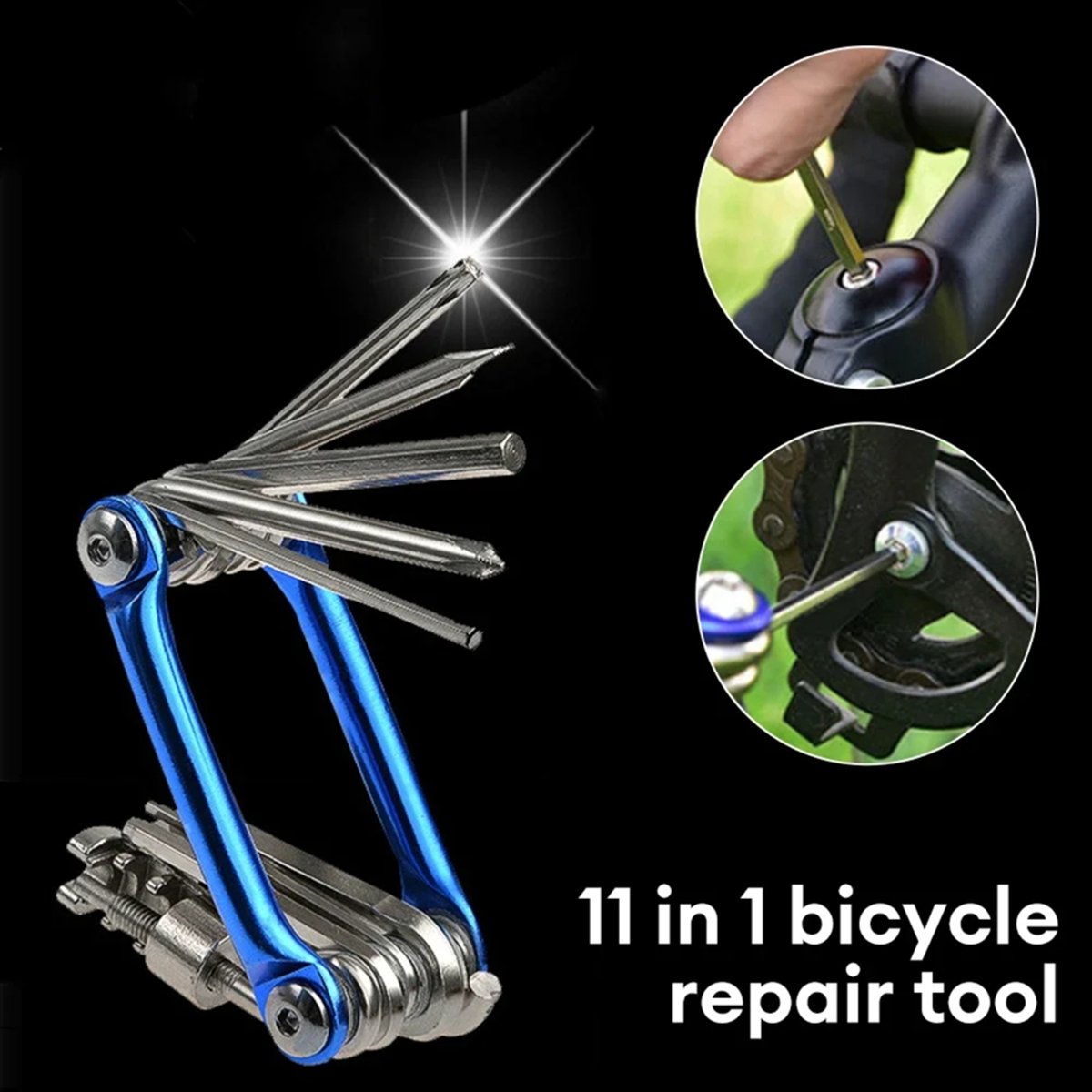 Bicycle Repair Kit - ABPF 11-in-1 Fiets Multireparatie Gereedschapset Mountainbike