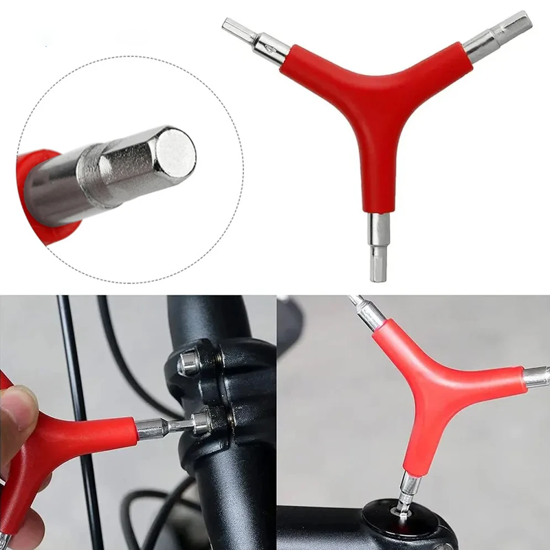 Xc Mtb Gear - Inbussleutel Y-type 3-weg 4/5/6mm sleutel Fietsreparatiegereedschap