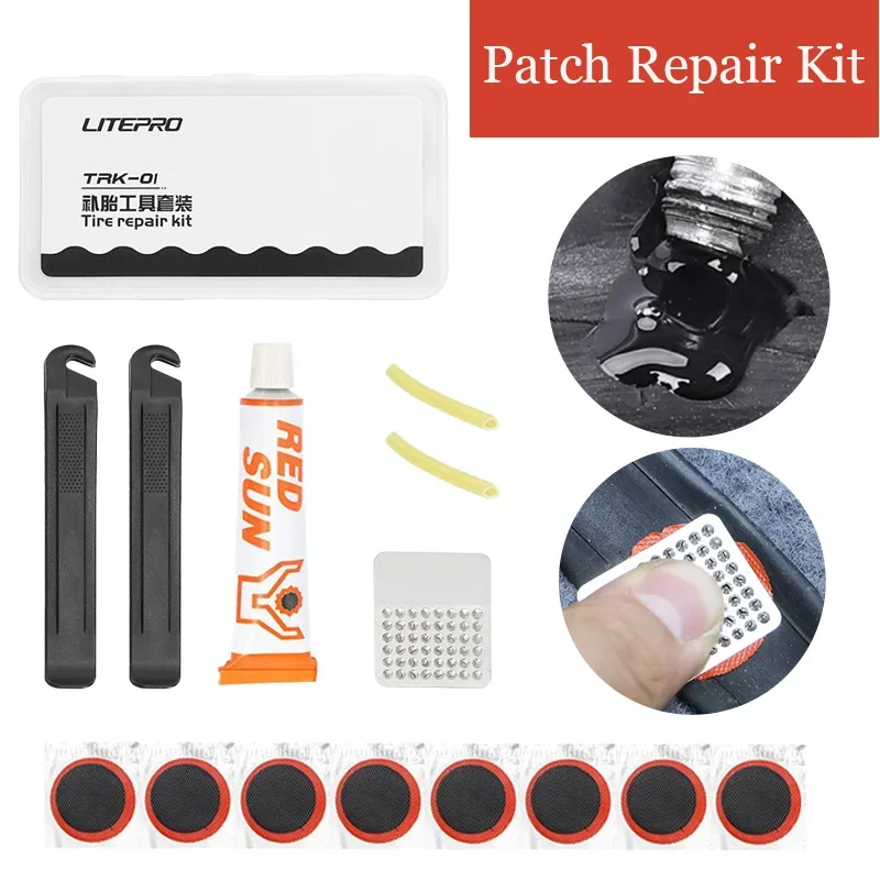 Bicycle Repair Kit - Reparatieset voor fietsbanden 15 stuks Fietsen